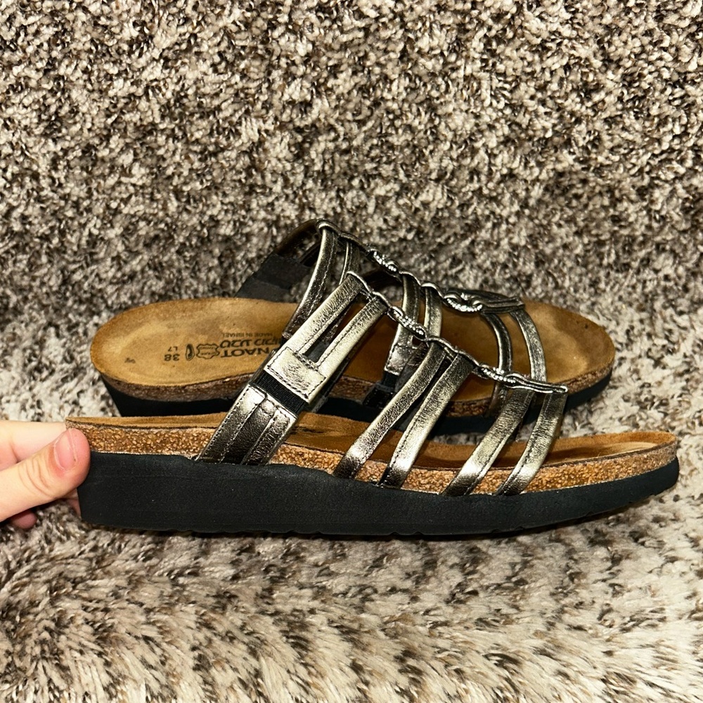 Naot Betty strappy leather slip on sandals